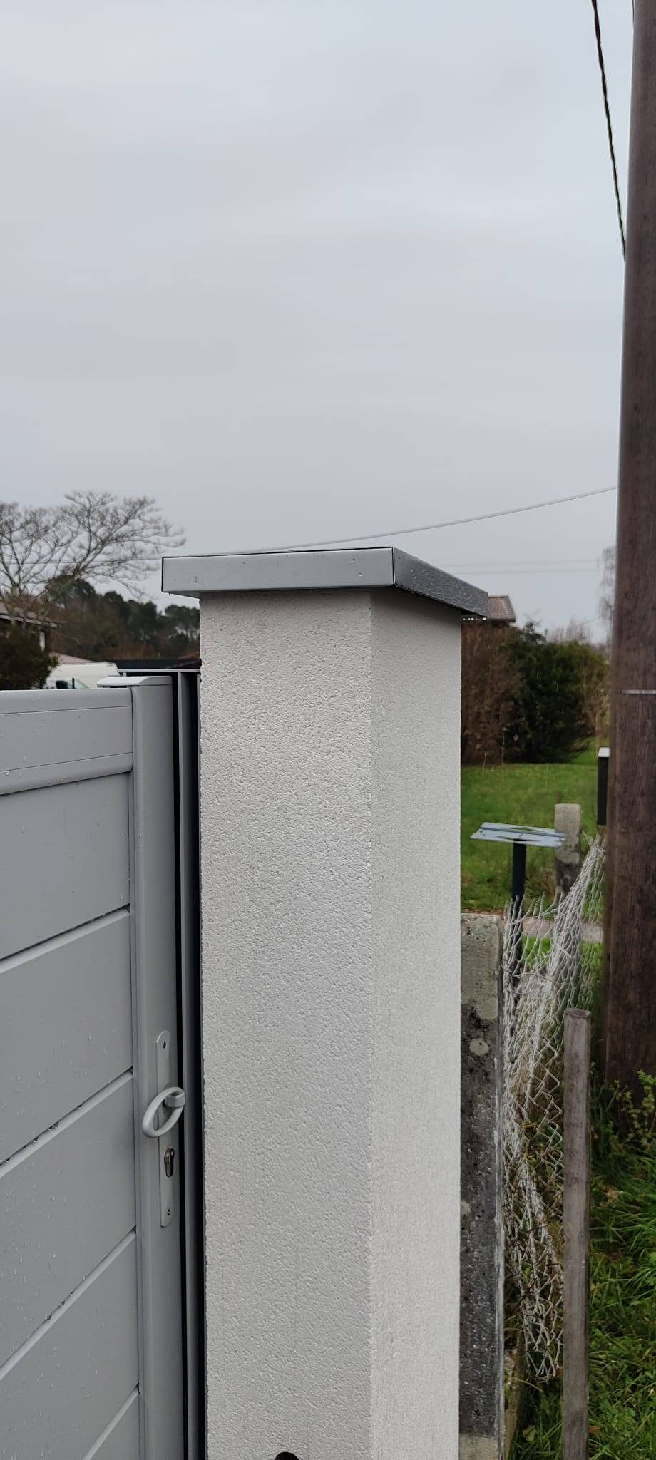 Pose de couvertine pour muret ou acrotère Arcachon 33120 Gironde