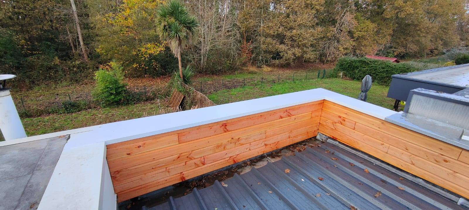 Pose de couvertine pour muret ou acrotère Le Teich 33470