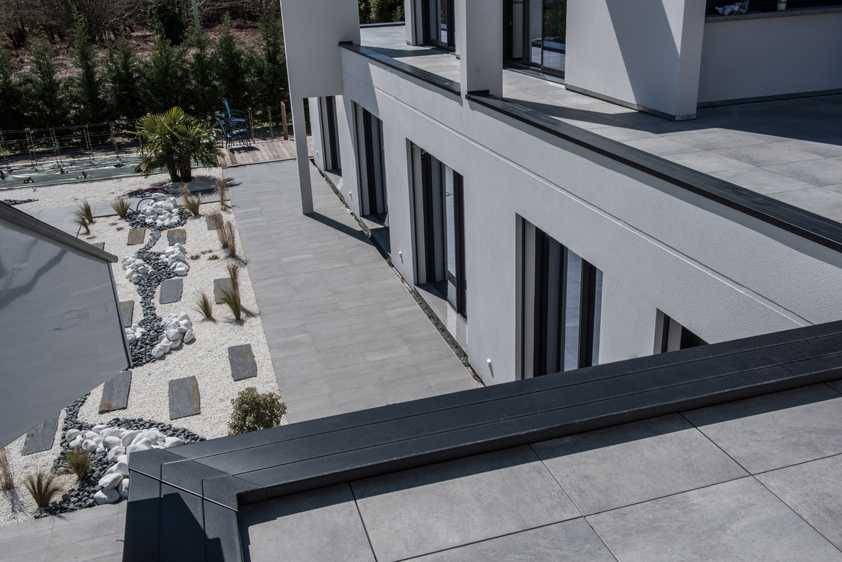 Pose de couvertine pour muret ou acrotère Sanguinet 40460