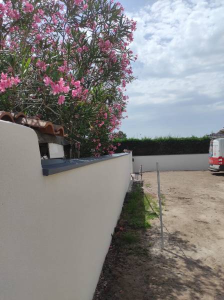 Couvertines en continue couleur gris antique de qualité chantier à Biscarrosse