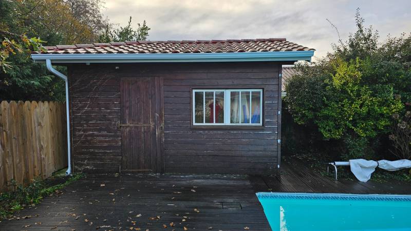 Gouttières G300 blanches et descentes assorties sur mesure à La Teste-de-Buch