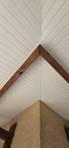 Bandeaux en aluminium sur mesure et des sous-faces PVC blancs d’Alu Gouttières Bisca pour ma maison située à Sanguinet