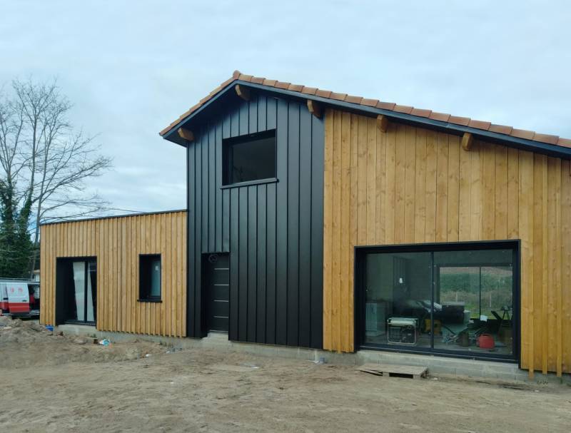 Couverture aluminium façade de maison près de Pontenx-les-Forges