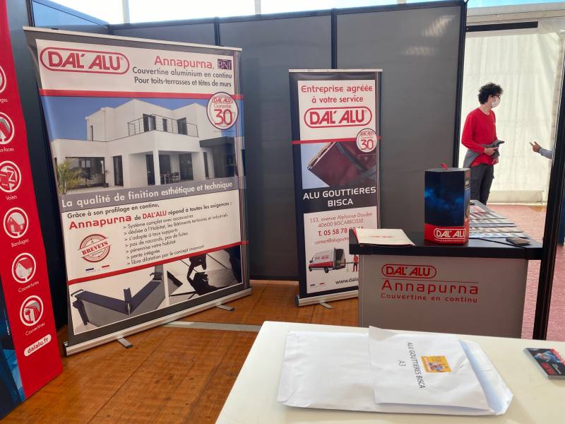 Alu Gouttières Bisca et le salon de l'habitat au Barp