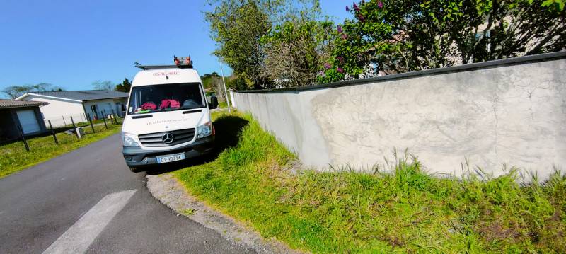 Installation d’une couvertine noir graphite à Ychoux