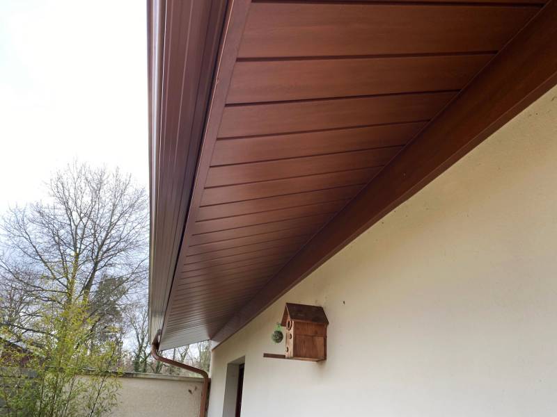 Habillage et gouttières en harmonie par le choix des coloris