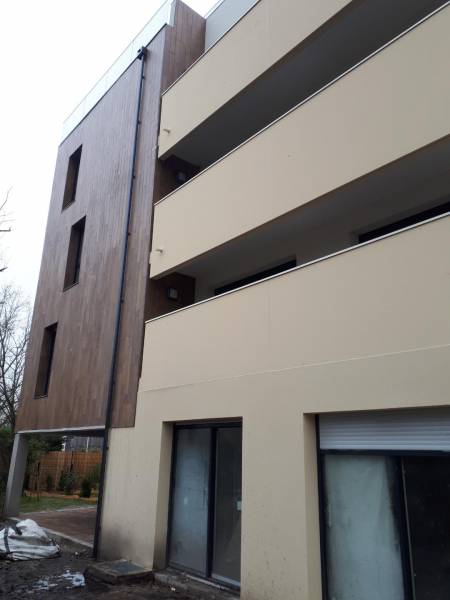 mise en place de gouttieres et boite à eau biscarrosse