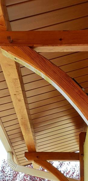 Rénovation des sous-face d'une maison traditionnelle à Biscarrosse dans le nord des Landes