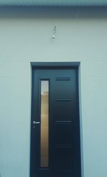 Vue du projet avant la pose de marquises à Biscarrosse