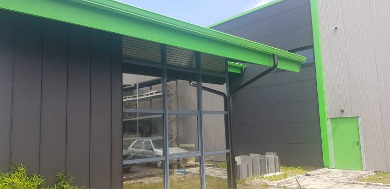 Gouttières G400 et leurs descentes par DAL'ALU à Orx