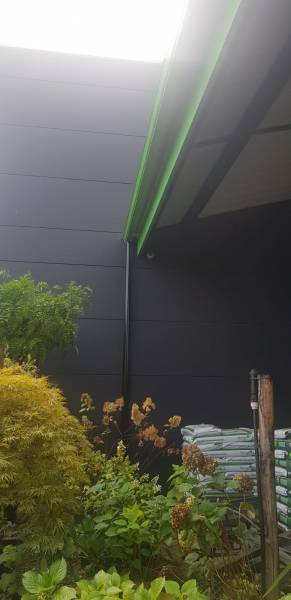 Installation de gouttières G400 et leurs descentes par DAL'ALU à Orx