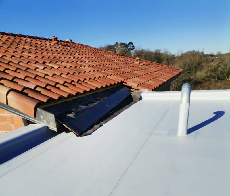 Etanchéité réalisée par la société Créalu sur la commune de l'Aire-sur-l'Adour