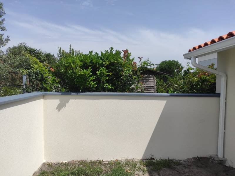 Couvertines en continue couleur gris antique sur mesure chantier à Biscarrosse