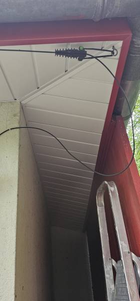 Sous-face, bandeaux et têtes de panne d’une maison à Gujan-Mestras