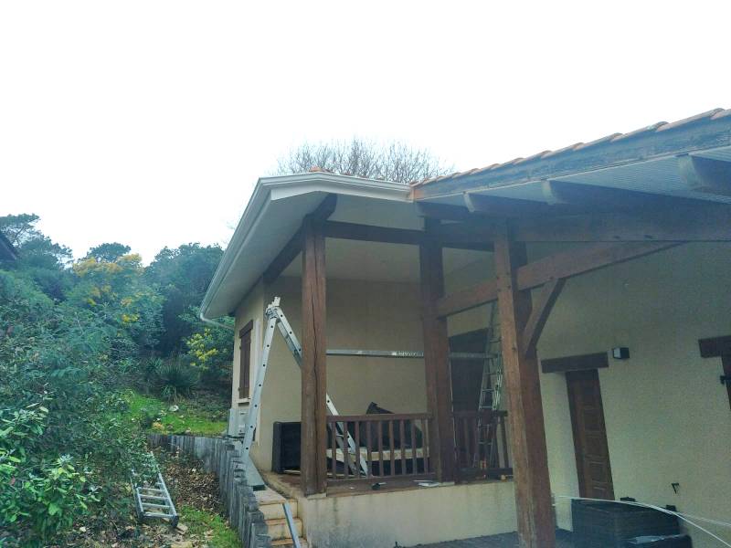 Gouttière Niagara et descente ronde à Biscarrosse par Alu Gouttières Bisca