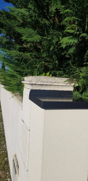 Couvertines Annapurna en alu noir graphite sur mesure contre les eaux pluviales pour votre projet à Gujan-Mestras