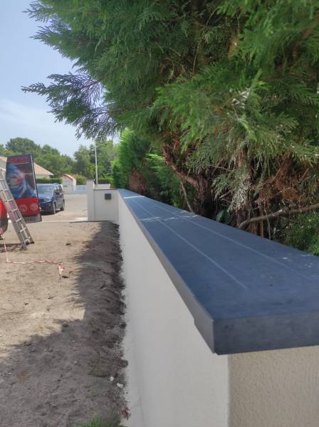 Couvertines en continue couleur gris antique chantier à Biscarrosse par AGB