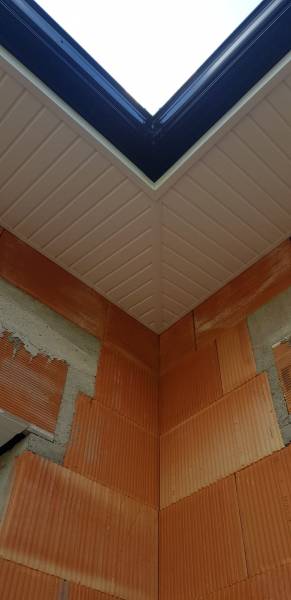 Trouver des lambris PVC blanc, habillage aluminium et gouttières noires à Biscarrosse